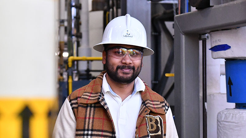 Talwinder Singh in the Energy Centre