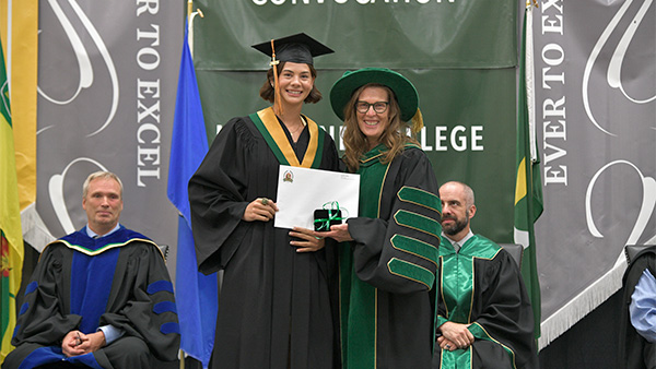 Alana and Dr. Alice Wainwright-Stewart at convocation