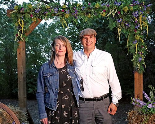 Waylon Falcon and his wife