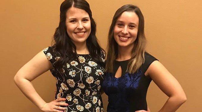 Alumni Brittany and Sydney