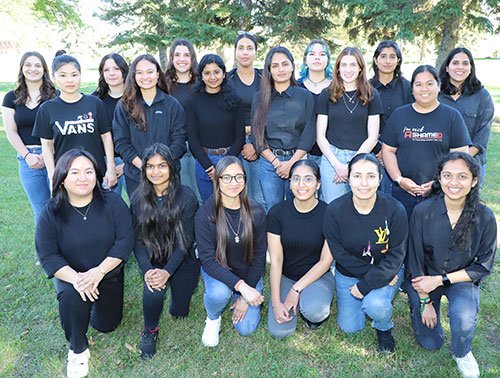 Second-year students in Lakeland College’s early childhood education program