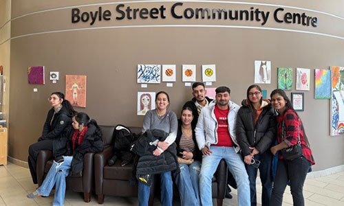 Students on field trip