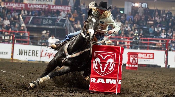 Blake Molle competing in rodeo