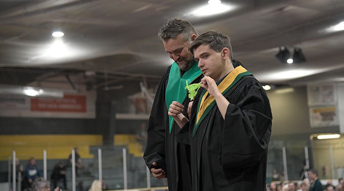 Tylan Andrews at Convocation