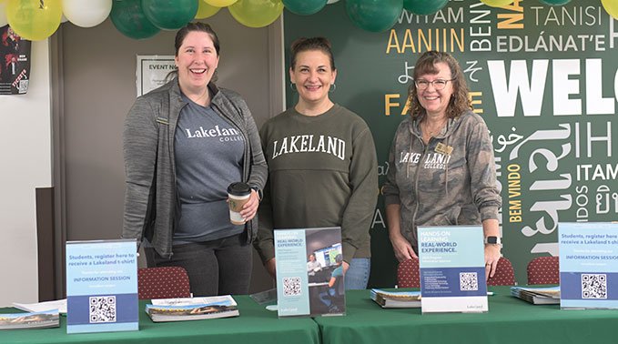 Lakeland College's recruitment team