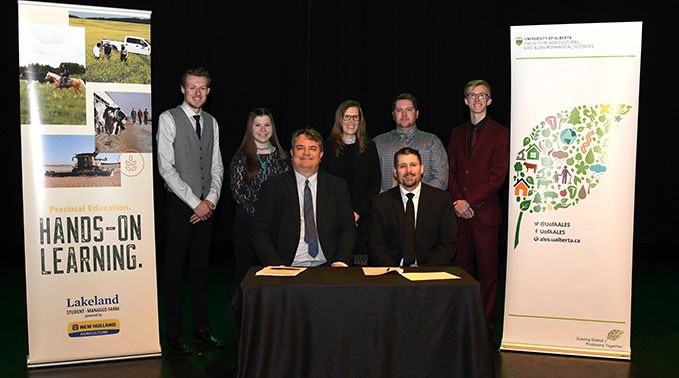 Lakeland signs new pathway partnership with the University of Alberta