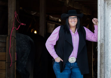 In 2014, Amber L’Heureux became the first female chuckwagon driver to compete in the Fort Worth Stock Show and Rodeo in Texas. She also competed in other races, including one St. Walburg, Sask.