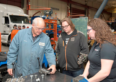 Parts technician apprentice, Cayley Harvey, is happy to be one of the 2019 TransCanada scholarship recipients, as well as one of the faces of the scholarship campaign.