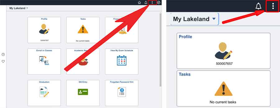 arrows showing sign out dots for PC and mobile