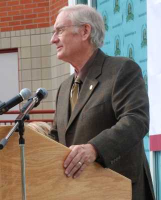 Bill Kondro at podium