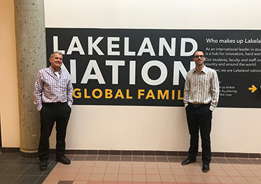 Josh Langill with his father-in-law