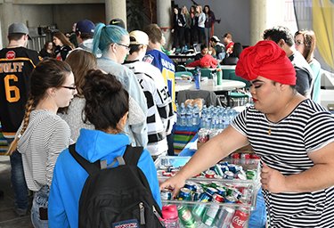 Yap during Pride Week at Lloydminster campus