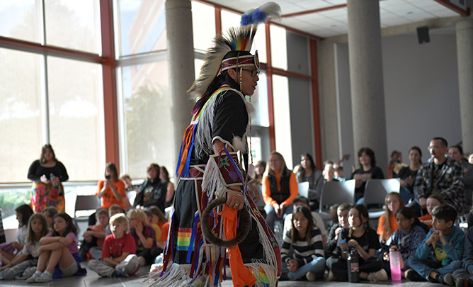 Dancer at powwow