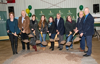 Lakeland College held a sod-turning ceremony on April 26 to celebrate the official start of construction for the new Dairy Learning Centre and Animal Health Clinic.