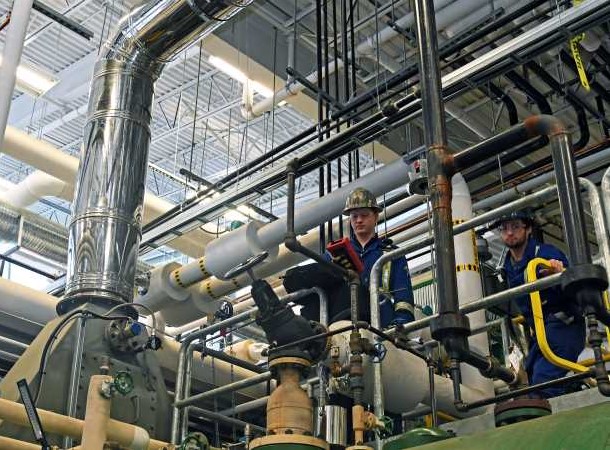 Student working at the steam centre