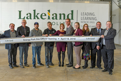 Lakeland College officially opened its Energy Park Site on April 18, 2018