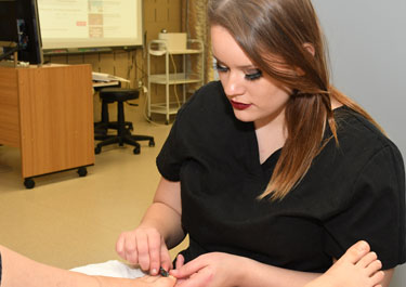Jayna Morrison, graduate of Lakeland College's esthetician program