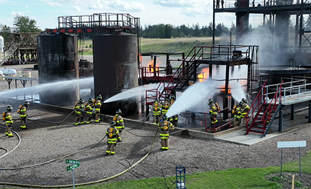 Students training at the ETC Industrial complex