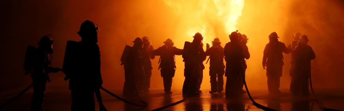 Lakeland students in a night fire live experience