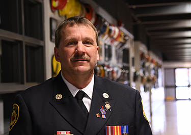 Jeff Fallow, fire chief and manager, from Cold Lake, Alta.