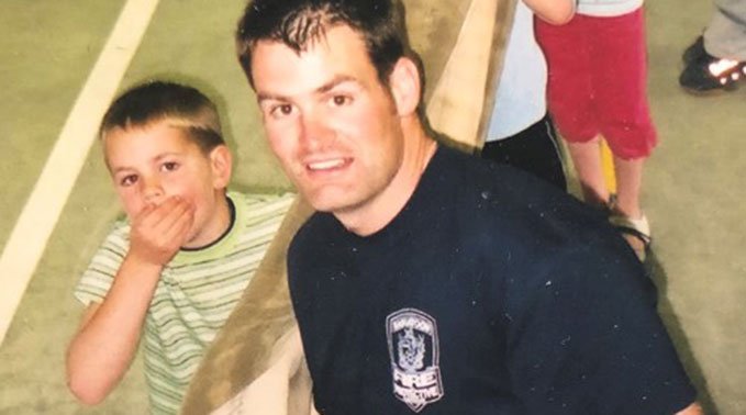 Scott Kirchgessner with his son Noah