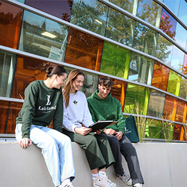 Students enjoying campus life