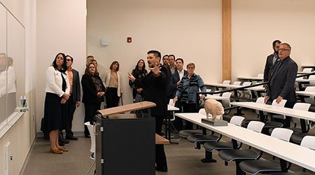 Geoff Brown speaks at re-opening of WHT Mead Building