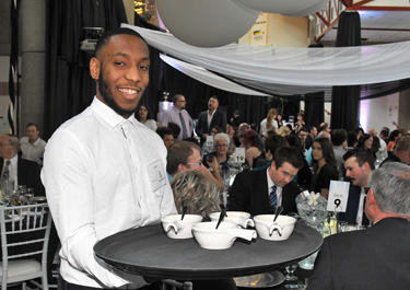 From helping to serve the meal to creating silent auction items and more, Lakeland students take an active role with the gala each year