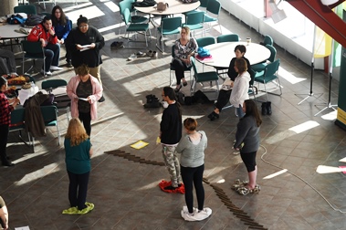 A blanket exercise was held in the Servus Credit Union Hospitality Centre.