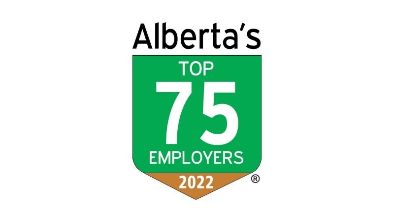 Alberta's Top 75 Employers 2022 badge