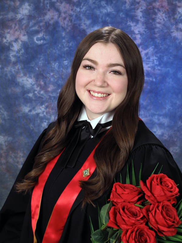 USask College of Nursing spring graduate Gillian Studer (BSN’25) from Lloydminster.