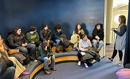 Students on a field trip