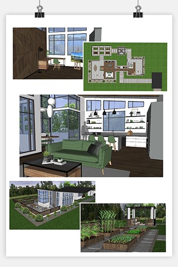 Design renderings by interior design student Regan Skomar