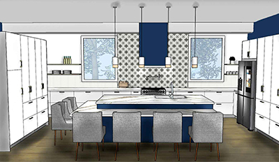 Emily Hartley kitchen design rendering