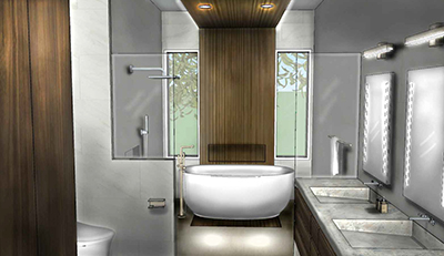 Shaelynn Brisbourne's bathroom design rendering