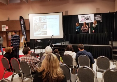 . Interior design technology students working on their presentations and concept boards. IDT students present the latest kitchen and bathroom trends.