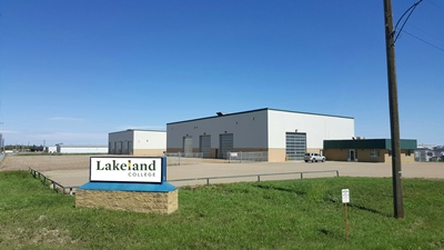 Located in County Energy Park west of Lloydminster, Lakeland's new industrial site will house the street rod technologies program in the fall, along with the driver training program. 