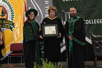 Judy Sweet receiving her distinguished citizen award