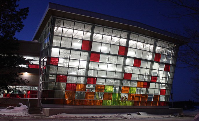 Exterior of Lakeland College's Energy Centre