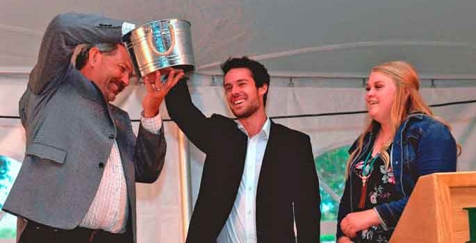 raffle draw at a Feast on the Farm event