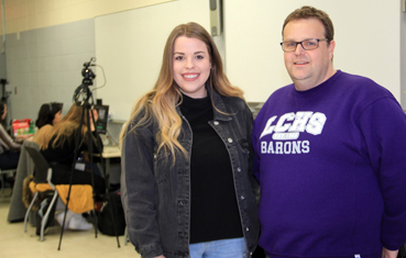 Skye Ferguson with her mentor