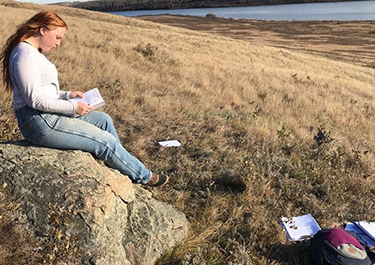 Hlus on a prairie hill