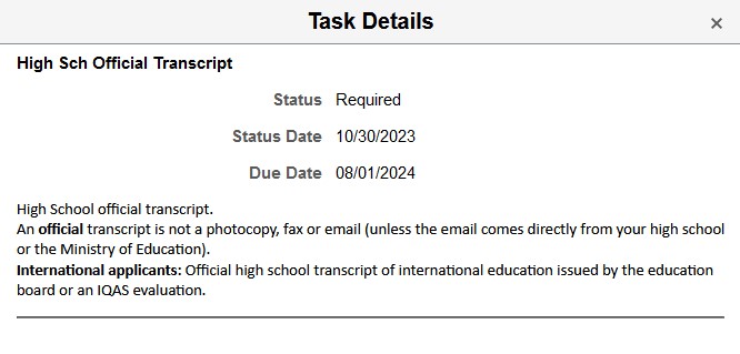 To do list details screen