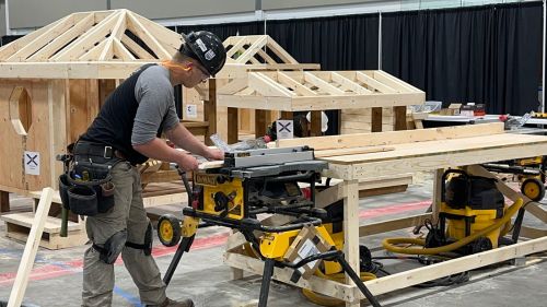 Logan Peters at Skills Canada