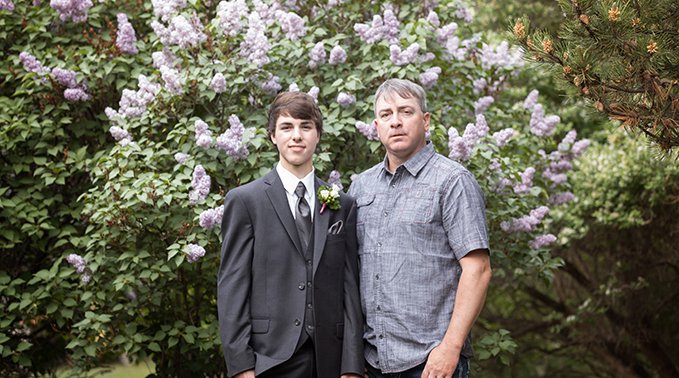Perry and his father James.