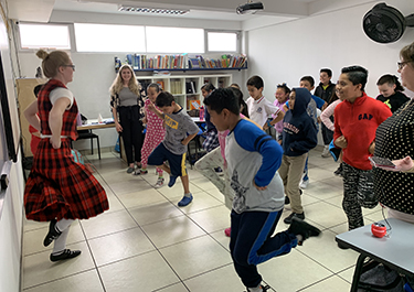 Lakeland students brought their own lesson plans to teach local children about Canadian culture