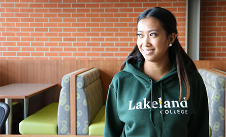 Student looking hopeful