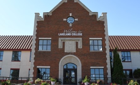 front of Vermilion's Alumni Hall