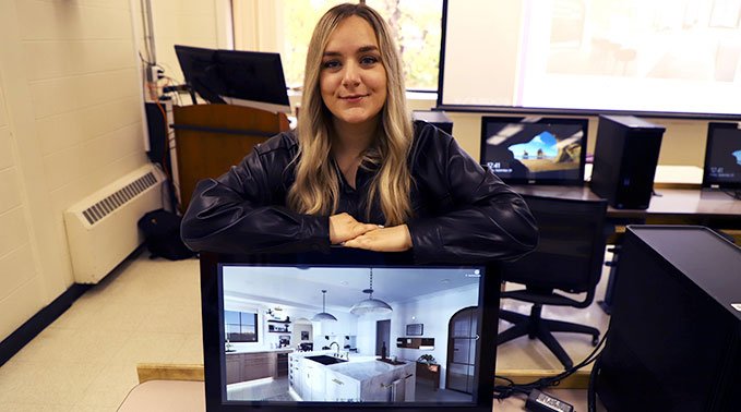 iarra Dyck with her award-winning design