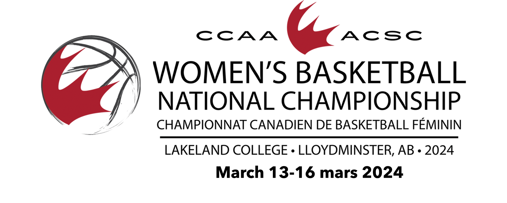 Canadian Collegiate Athletic Assocation Women's Basketball National Championship 2024 graphic
